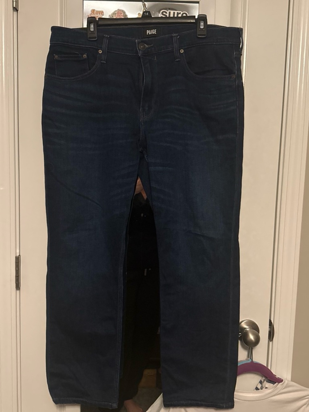 PAIGE Men's Indigo Straight Jeans size 36